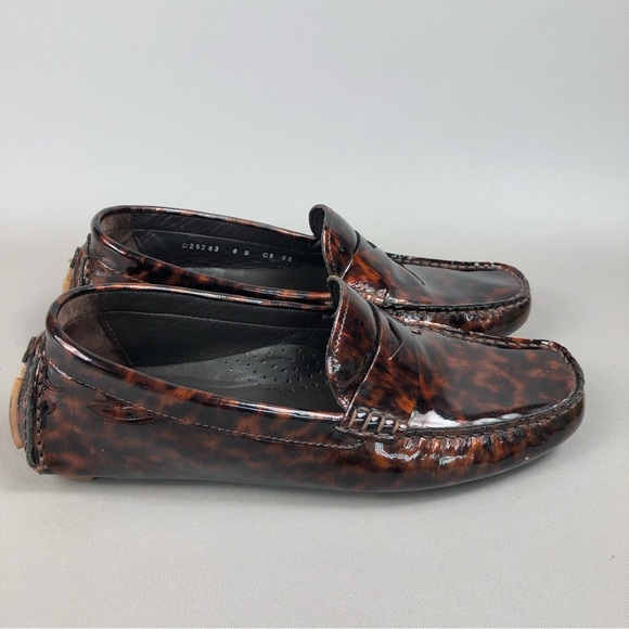 Cole Haan Women’s Animal Print Patent Driving Moccasins Shoes Size 6B - Picture 4 of 9